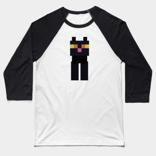 Minecraft Black Cat Baseball T-Shirt